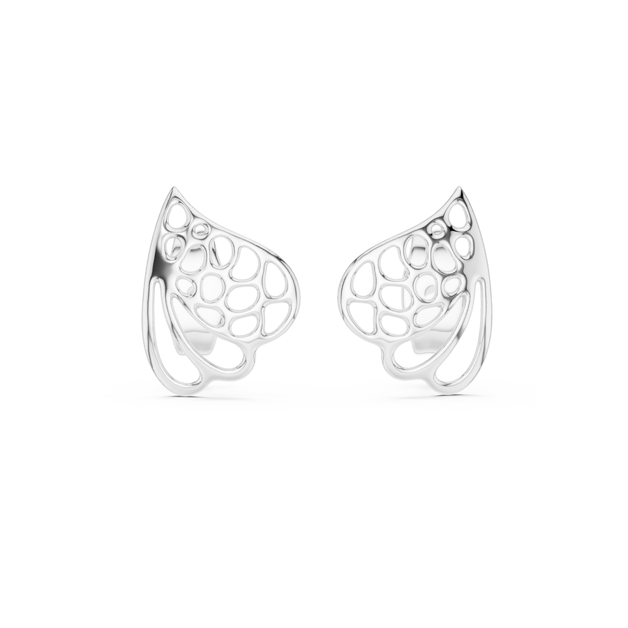 Aurelia Leaf-Inspired Diamond Earrings