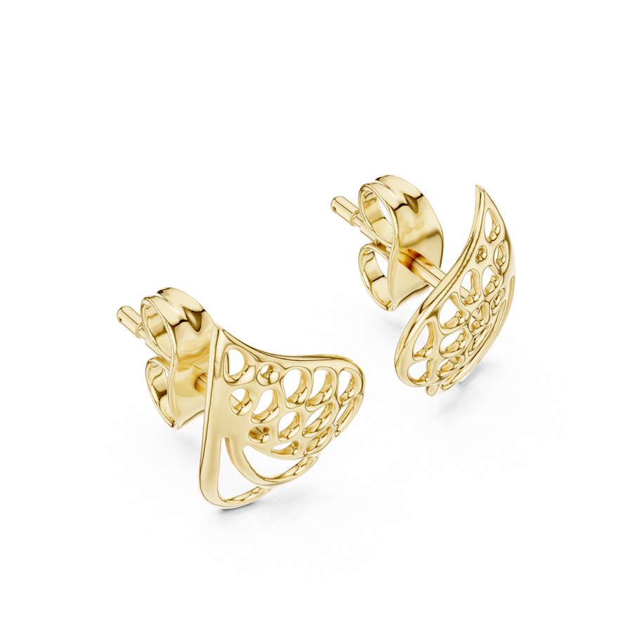Aurelia Leaf-Inspired Diamond Earrings