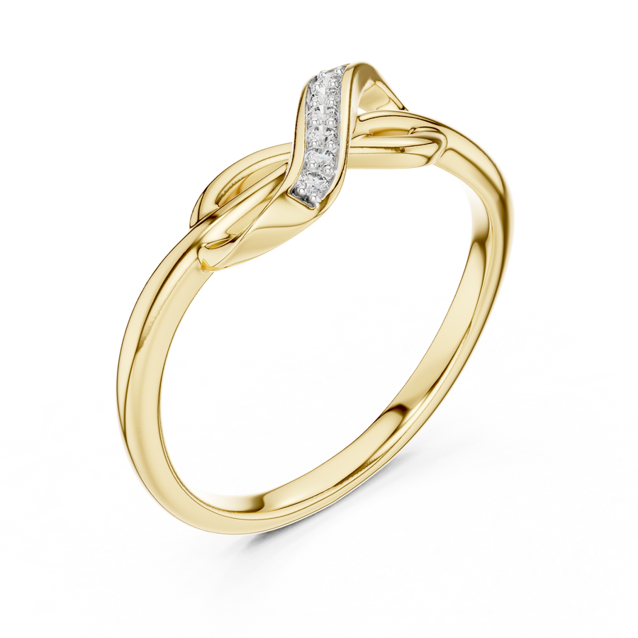 Elowen Twist  Diamond Ring