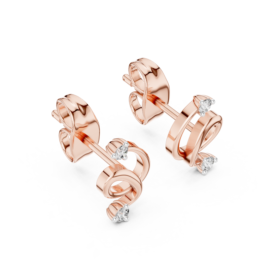Elowen Loop  Diamond Earrings