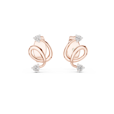 Elowen Loop  Diamond Earrings