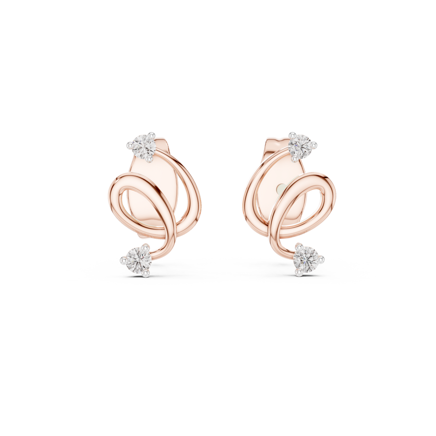 Elowen Loop  Diamond Earrings