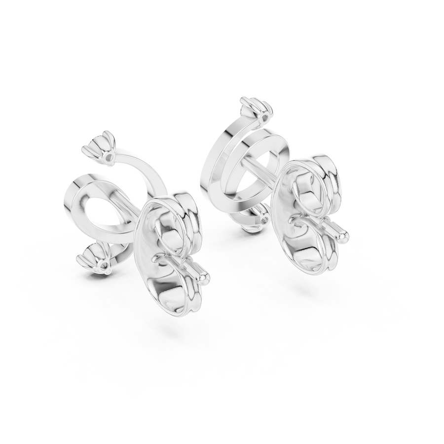 Elowen Loop  Diamond Earrings