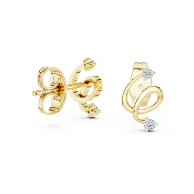 Elowen Loop  Diamond Earrings