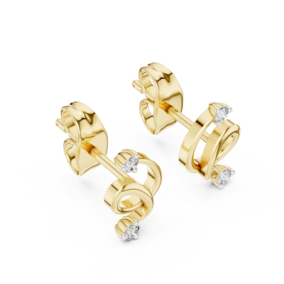 Elowen Loop  Diamond Earrings