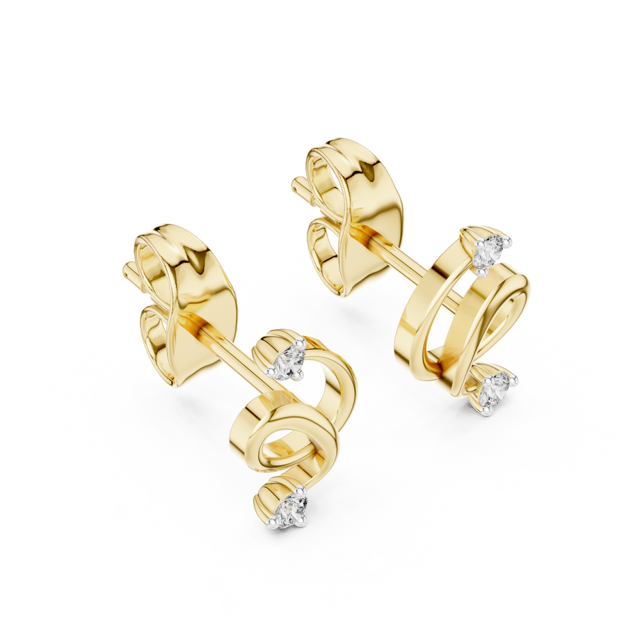 Elowen Loop  Diamond Earrings