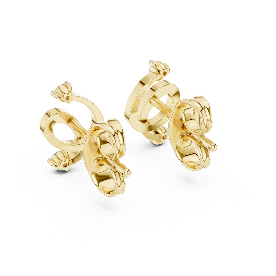 Elowen Loop  Diamond Earrings