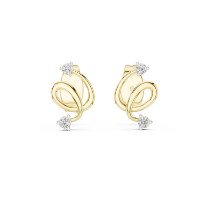 Elowen Loop  Diamond Earrings
