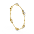 Celestine Floral Link  Diamond Bracelet