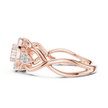 Seravelle Floral Twist  Diamond Ring