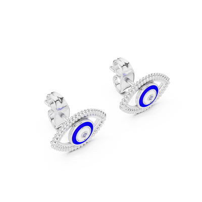 Aurevia Concentric Eye Stud Earrings - ZeeDiamonds
