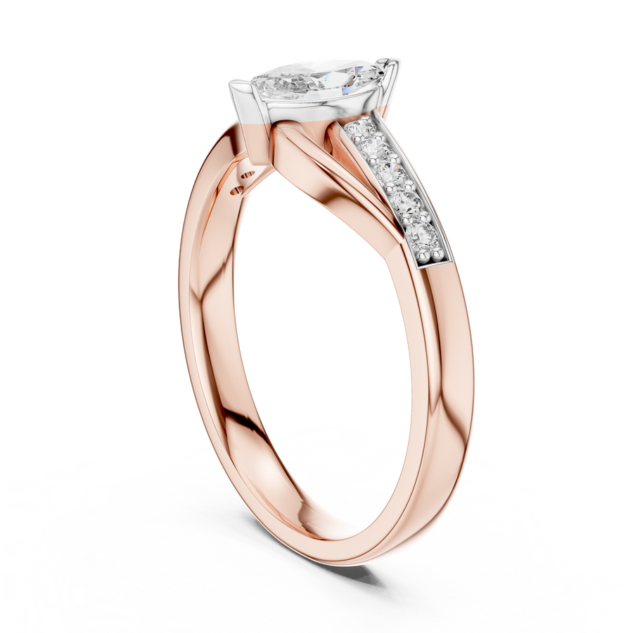 Aurelia Marquise Color Stone  Diamond Ring