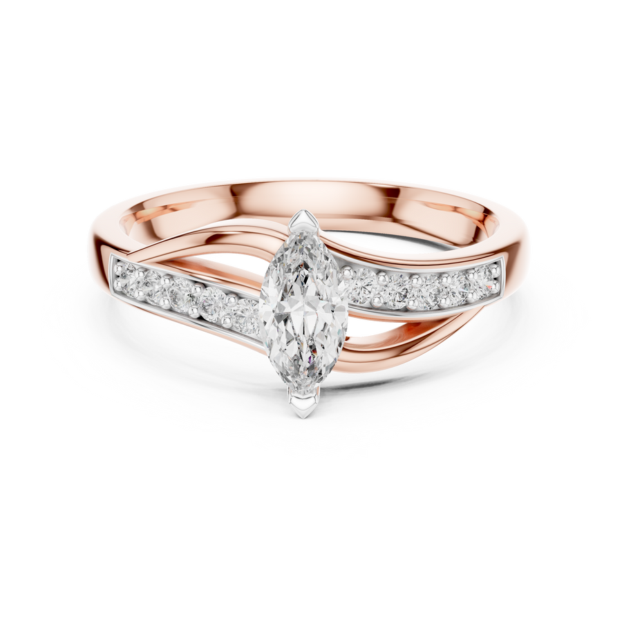 Aurelia Marquise Color Stone  Diamond Ring