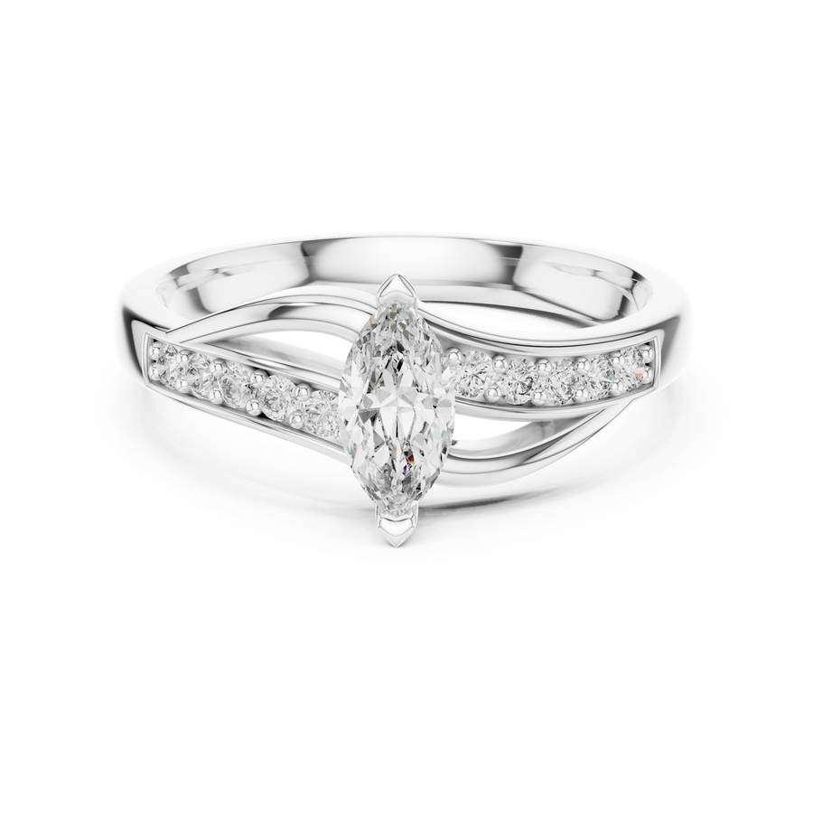 Aurelia Marquise Color Stone  Diamond Ring