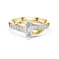 Aurelia Marquise Color Stone  Diamond Ring