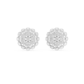 Elowenna Floral Pave  Diamond Stud Earrings
