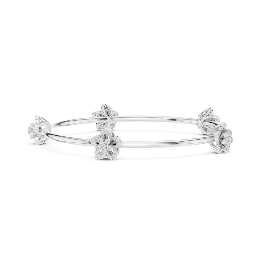 Elowen Floral Trio  Diamond Bracelet