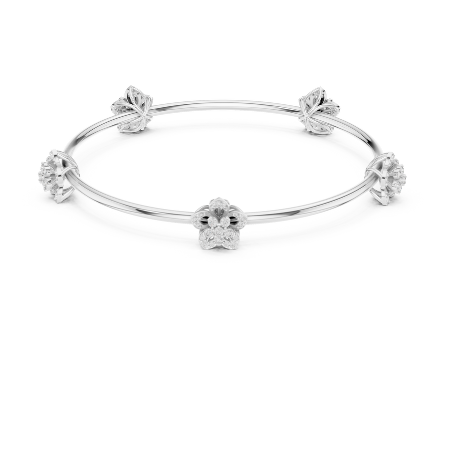 Elowen Floral Trio  Diamond Bracelet