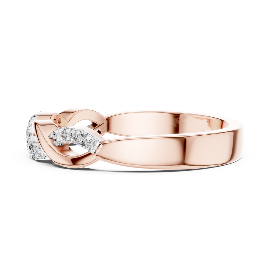 Aurevienne Twisted U-Cut Diamond Ring