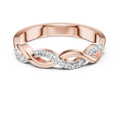 Aurevienne Twisted U-Cut Diamond Ring