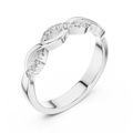 Aurevienne Twisted U-Cut Diamond Ring