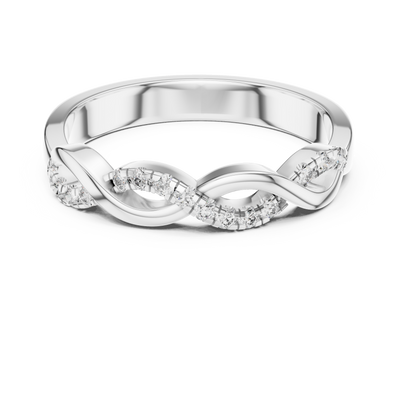 Aurevienne Twisted U-Cut Diamond Ring