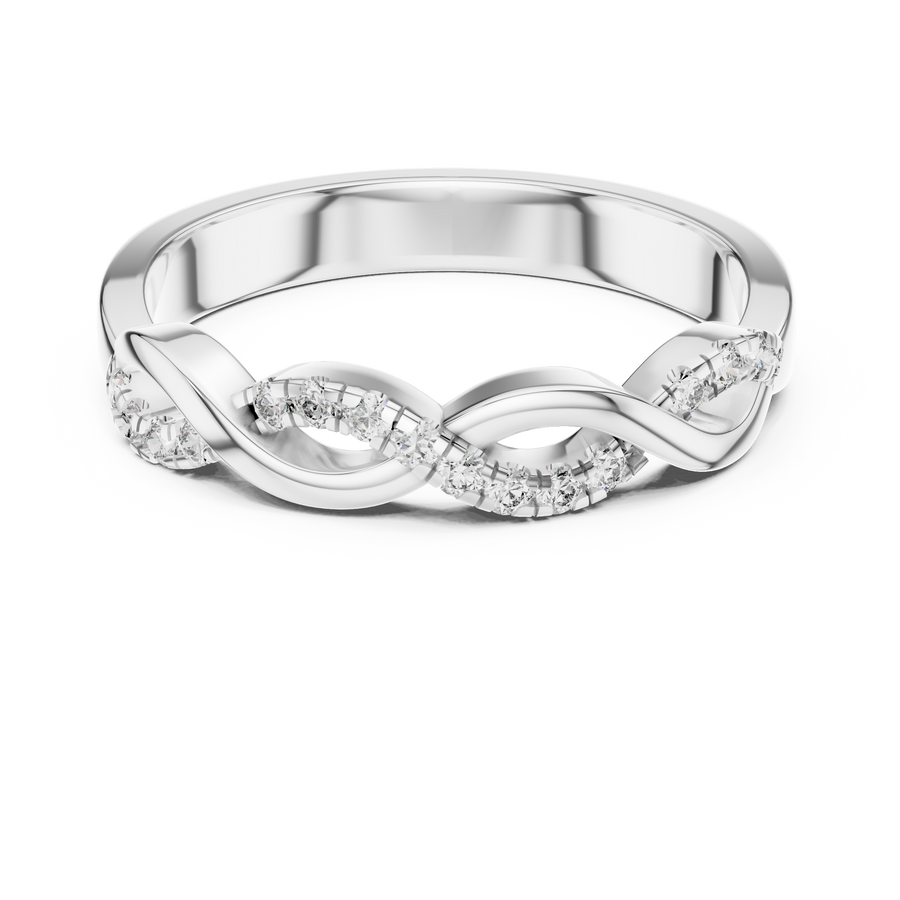 Aurevienne Twisted U-Cut Diamond Ring