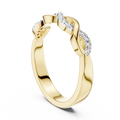 Aurevienne Twisted U-Cut Diamond Ring