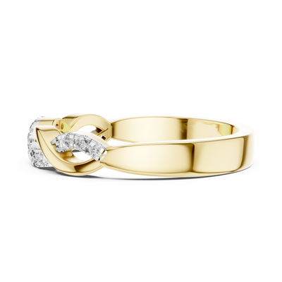 Aurevienne Twisted U-Cut Diamond Ring
