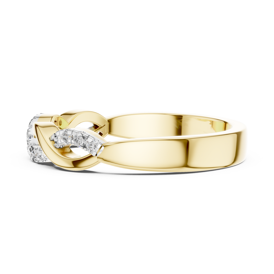 Aurevienne Twisted U-Cut Diamond Ring