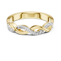 Aurevienne Twisted U-Cut Diamond Ring