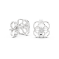 Elowen Floral Halo  Diamond Earrings