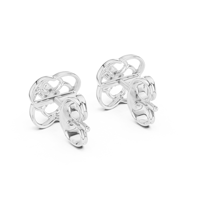 Elowen Floral Halo  Diamond Earrings