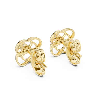 Elowen Floral Halo  Diamond Earrings