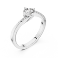 Elarienne Round Solitaire  Diamond Ring