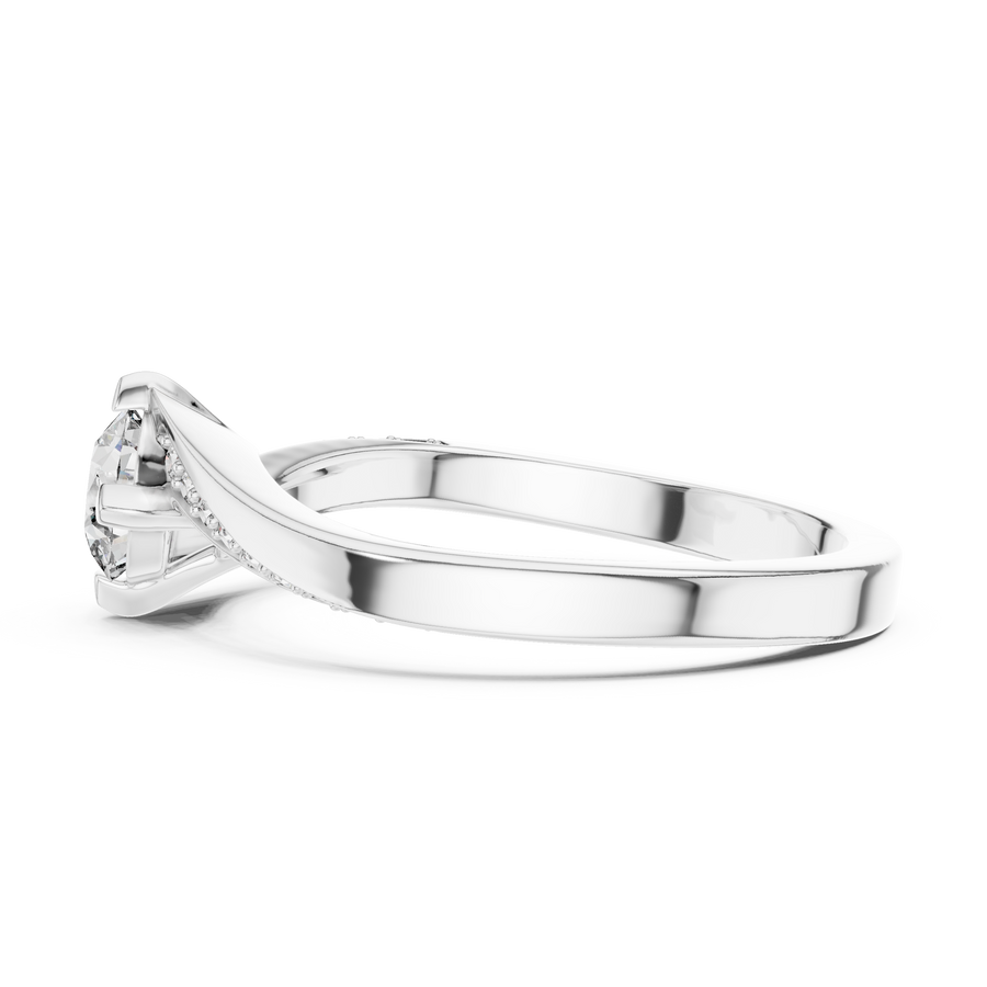 Elarienne Round Solitaire  Diamond Ring