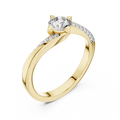 Elarienne Round Solitaire  Diamond Ring