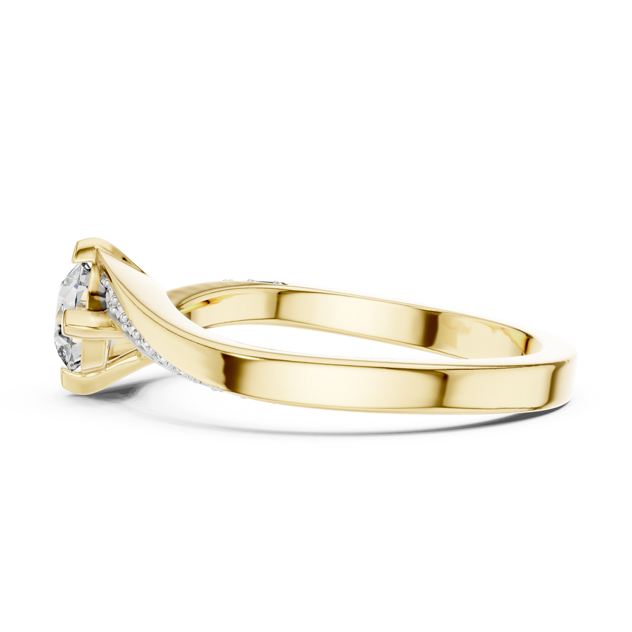 Elarienne Round Solitaire  Diamond Ring