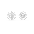 Aurelia Floral Sunburst Diamond Earrings