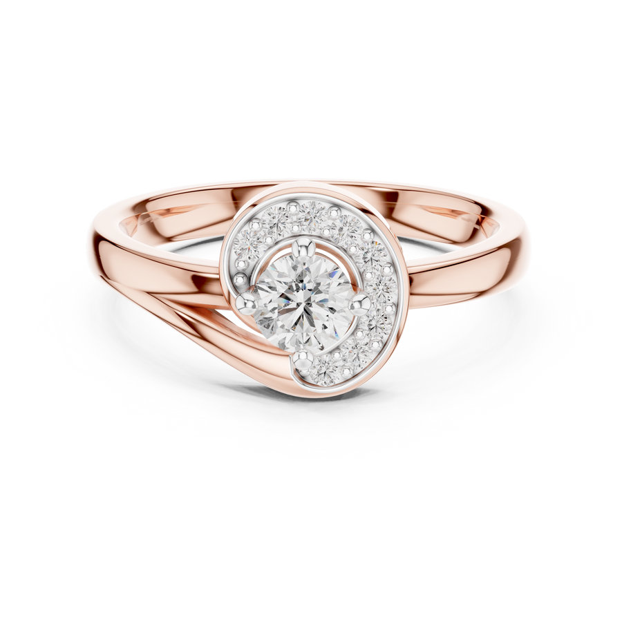Avelisse Halo Round Diamond Ring