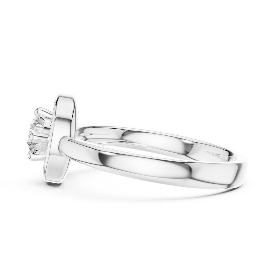 Avelisse Halo Round Diamond Ring