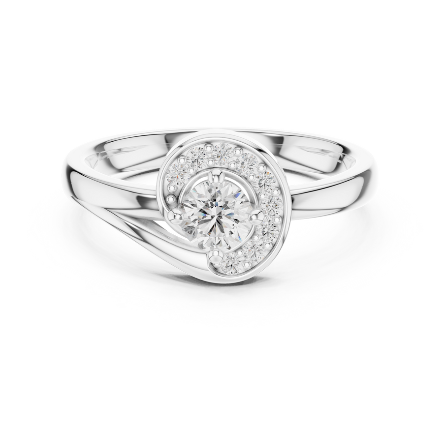 Avelisse Halo Round Diamond Ring