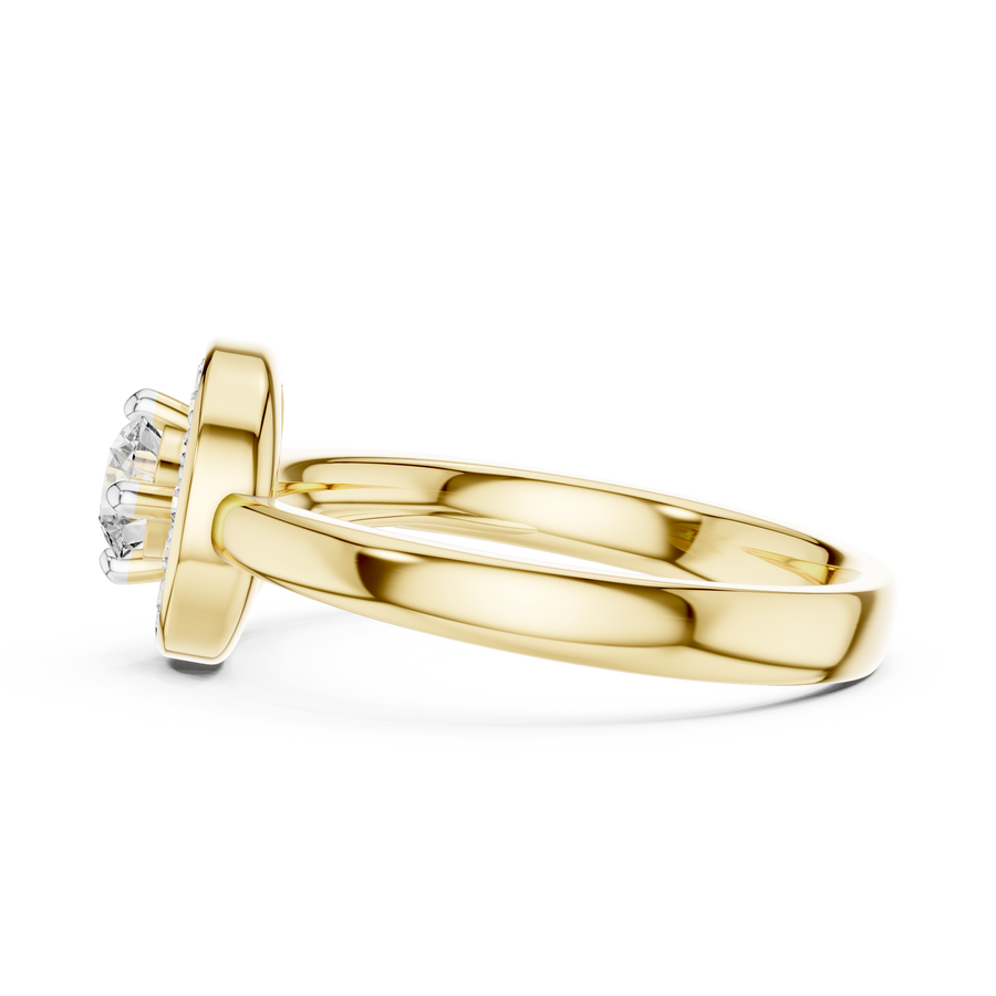 Avelisse Halo Round Diamond Ring