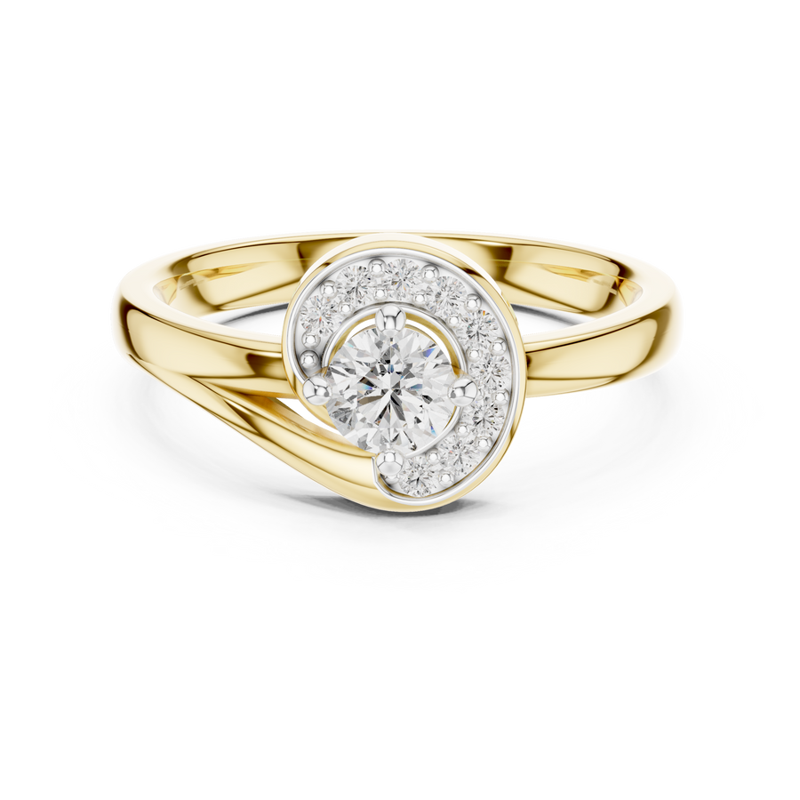 Avelisse Halo Round Diamond Ring