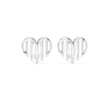 Amara Sculpted Heart Diamond Earrings