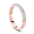 Elvarielle Twin-Row Round  Diamond Ring
