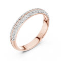 Elvarielle Twin-Row Round  Diamond Ring