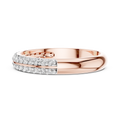 Elvarielle Twin-Row Round  Diamond Ring