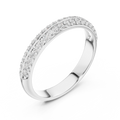 Elvarielle Twin-Row Round  Diamond Ring