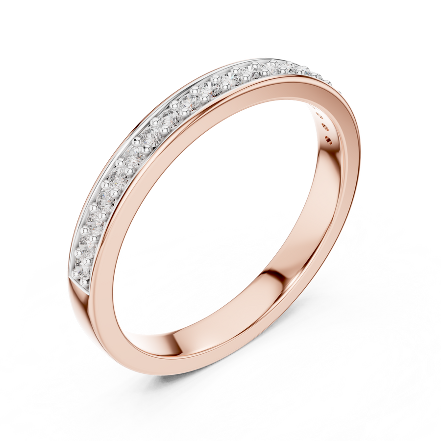 Elarienne Petite Pavé Round  Diamond Ring
